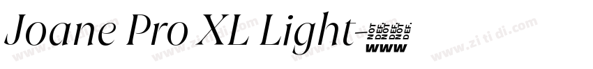 Joane Pro XL Light字体转换